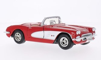 Chevrolet Corvette (C1) im Jahr 1959, rot / weiß